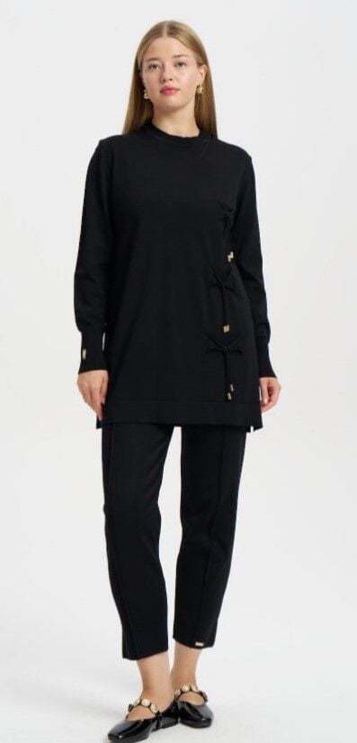 NİLİWİ ÖNÜ KÖPRÜLÜ BAĞLAMALI TUNİK 3082