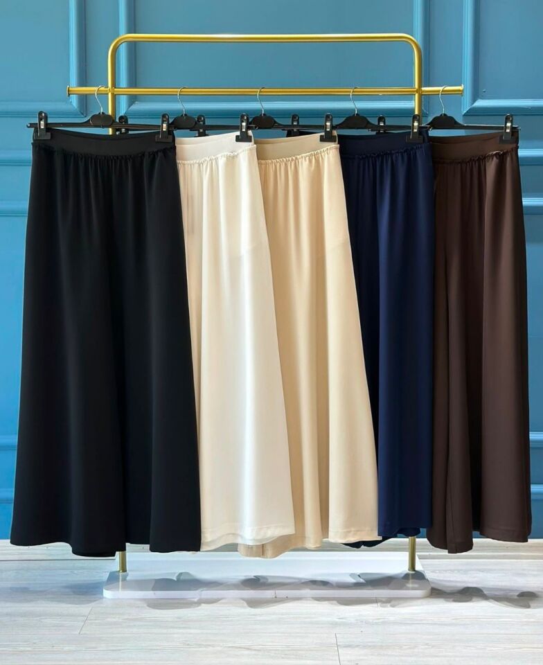 SENTEZ LOGOS GENİŞ PAÇA PANTOLON ETEK 5561