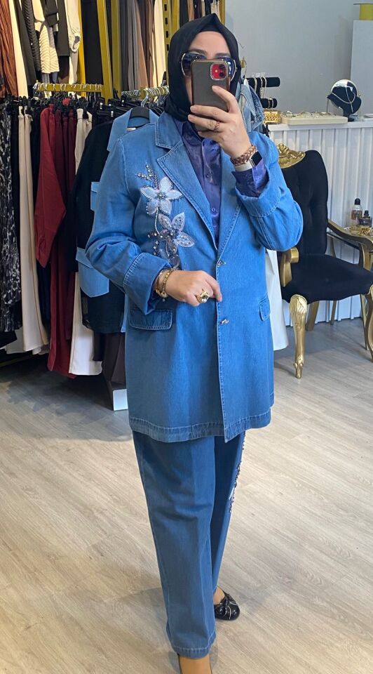 SOLİS KOT CEKETLİ TAKIM 9101