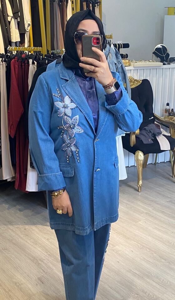 SOLİS KOT CEKETLİ TAKIM 9101