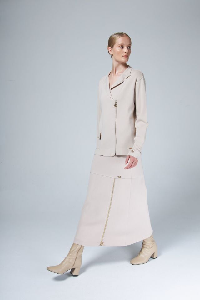 NİLİWİ  FERMUARLI ÇELİK ÖRGÜ ÇAN ETEK