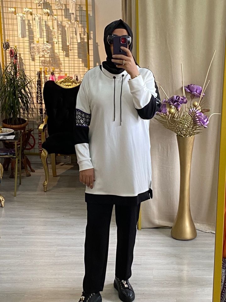 PUREVA MODAL  KONBİNLİ TUNİK PANTOLON TAKIM2506