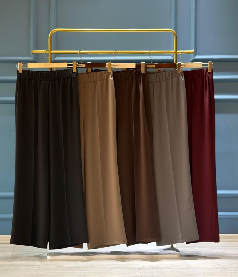 SENTEZ COLMAR BELİ LASTİKLİ GENİŞ PAÇA PANTOLON