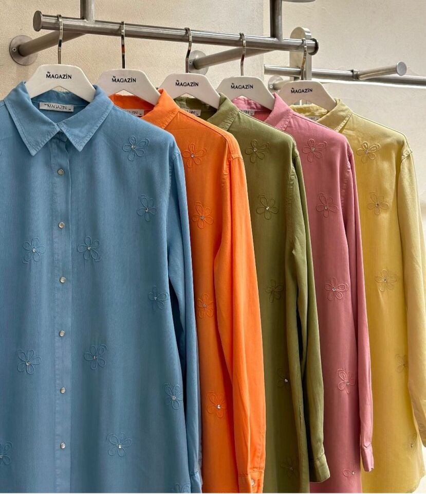 MY MAGAZİN TENCEL GÖMLEK 7418