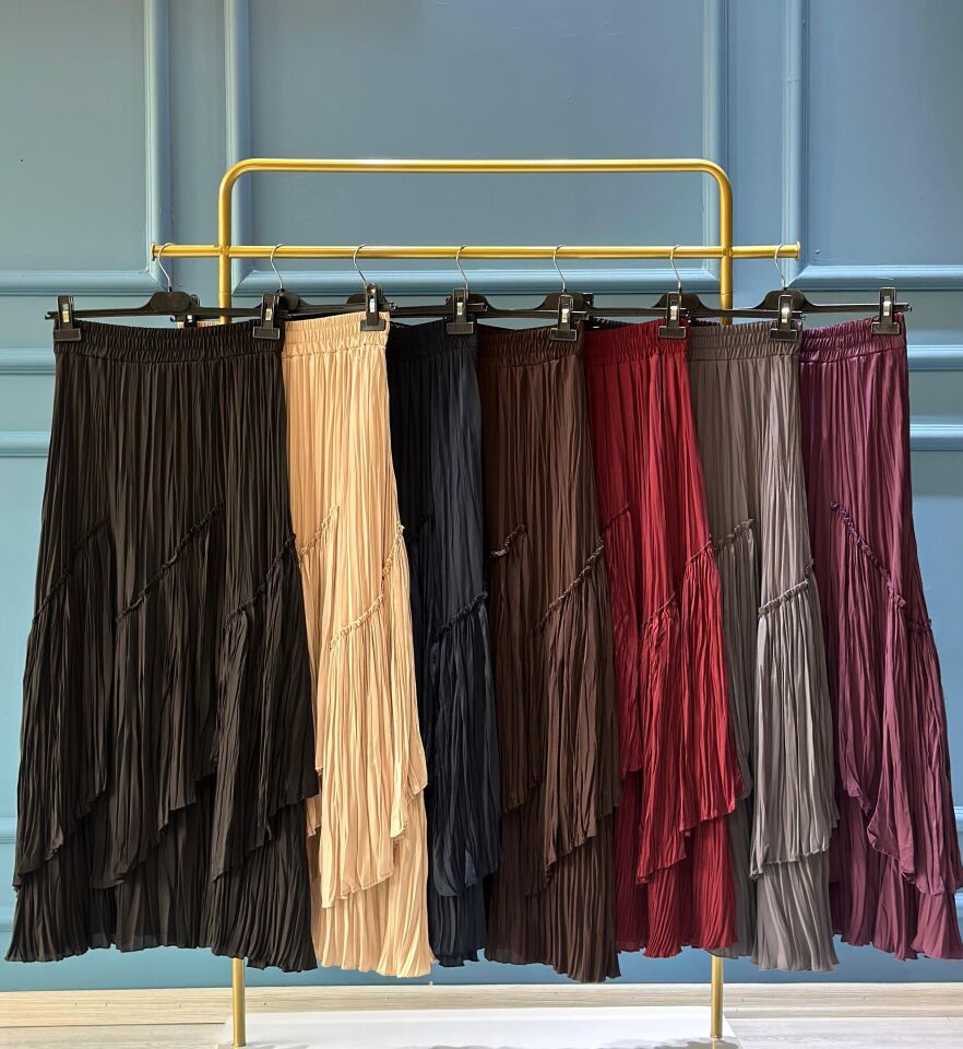 SENTEZ VİOLA PARÇALI ETEK 5475